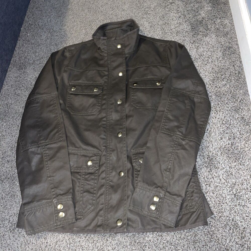 J.Crew Downtown Field Jacket For Womens Size Small Pockets Green